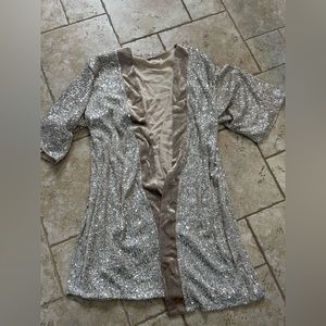 Sequin cardigan jacket medium large